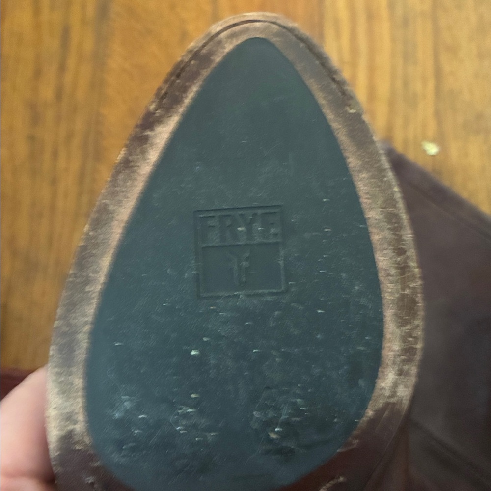 Frye Rich Brown Leather Ankle Booties - Picture 5 of 5